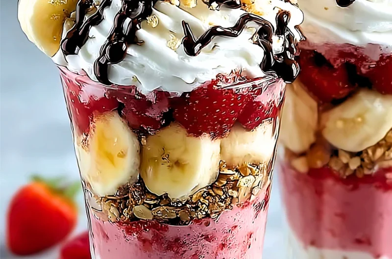 Banana Split Milkshake