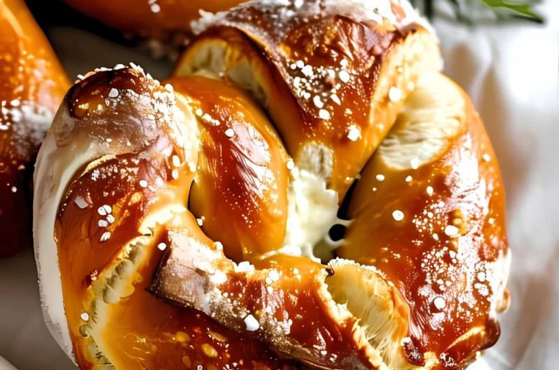 Mozzarella Stuffed Soft Pretzels