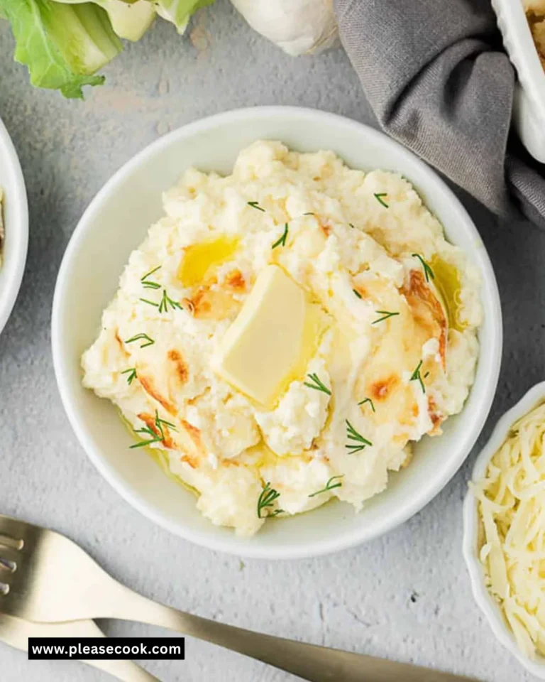 Cheesy Mashed Cauliflower