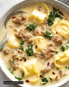 Creamy Sausage Tortellini Soup
