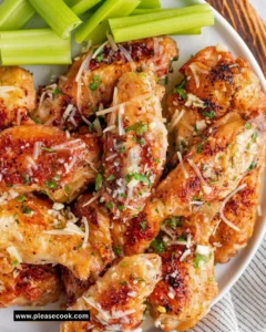 Baked Garlic Parmesan Chicken Wings