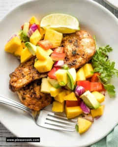 Jerk Chicken with Mango Avocado Salsa