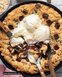 Oatmeal Chocolate Chip Cookie Skillet