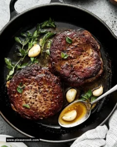 Pan Seared Ribeye Steak