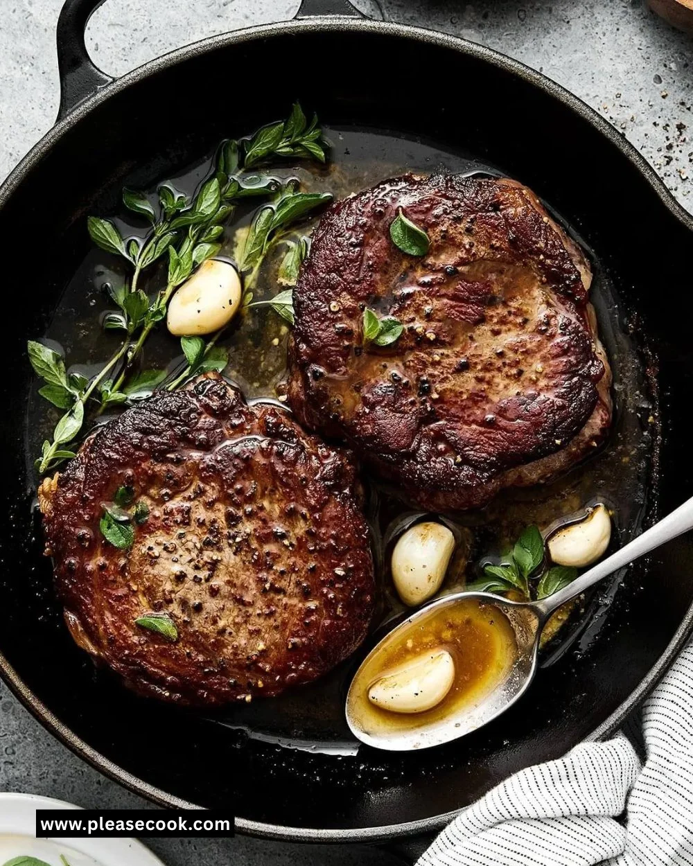 Pan Seared Ribeye Steak