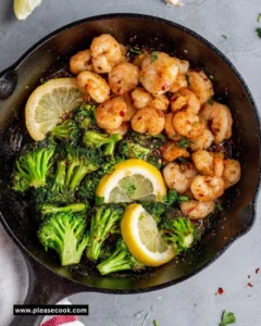 Skillet Garlic Butter Shrimp and Broccoli