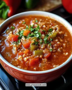 Easy Stuffed Bell Pepper Soup