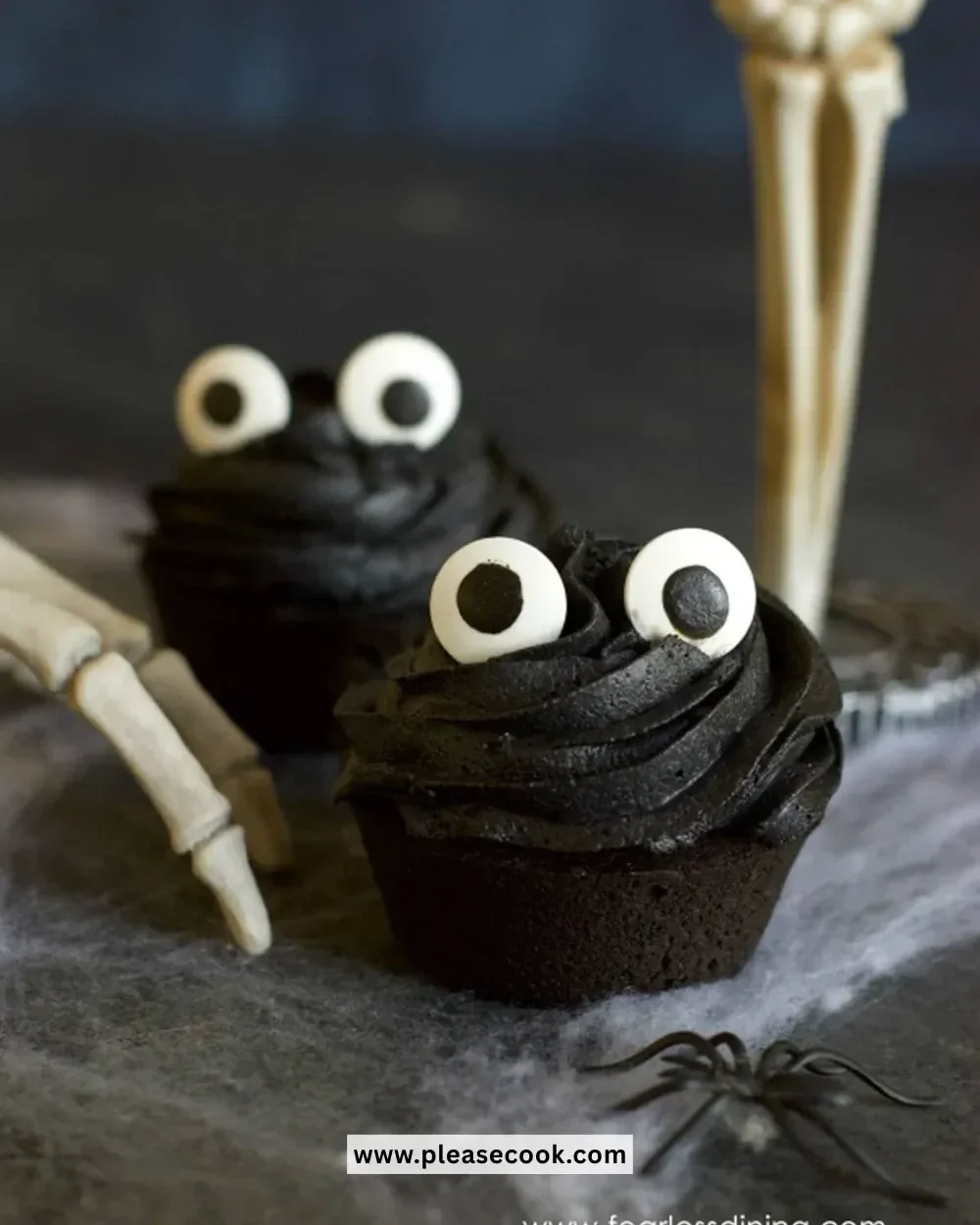 Delicious Black Velvet Cupcakes with rich frosting and decorative sprinkles