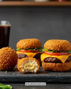Delicious Burger Bites showcased on a platter for a party.