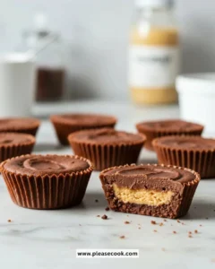 Delicious chocolate peanut butter dessert cups with a creamy filling