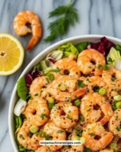 Creamy shrimp remoulade salad with fresh ingredients and vibrant flavors