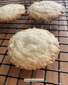 Easy homemade sugar cookies on a plate, ready to be enjoyed.