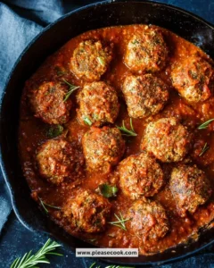Delicious easy Italian meatballs served in a savory tomato sauce