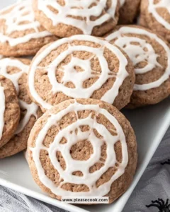 Halloween spiderweb chocolate sugar cookies decorated with icing