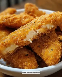 Juicy crispy chicken tenders served with dipping sauce