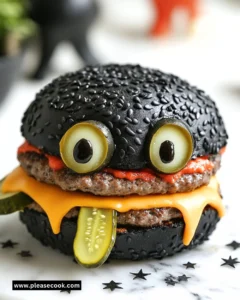 A towering Monster Burger topped with fresh ingredients and sauces