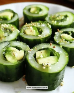 Easy & Refreshing Simple Cucumber Avocado Rolls