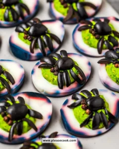 Creative Spider Deviled Eggs recipe for Halloween parties