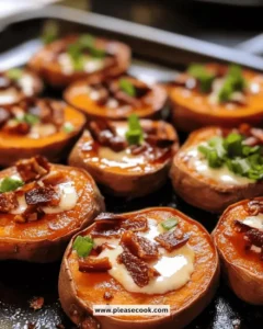 Loaded Sweet Potato Rounds