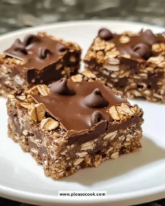 Easy No-Bake Chocolate Oat Bars