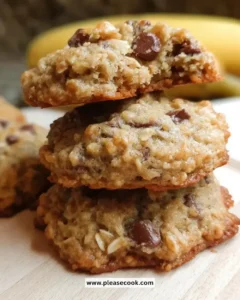 Chewy banana oatmeal cookies fresh out of the oven, ready to enjoy.