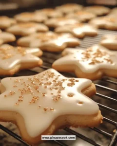 Delicious homemade Christmas Eggnog Cookies decorated for the holidays.