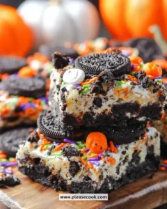 Delicious Oreo Cake Bars with chocolate and cream layers