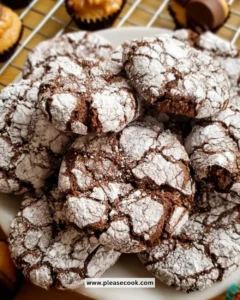 Delicious Reese's crinkle cookies with chocolate and peanut butter