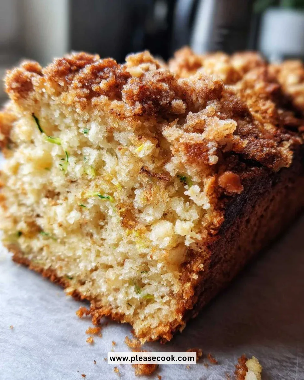 Bakery Style Cinnamon Streusel Zucchini Bread In 1 Hour