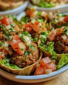 Easy Mini Falafel Salad Cups