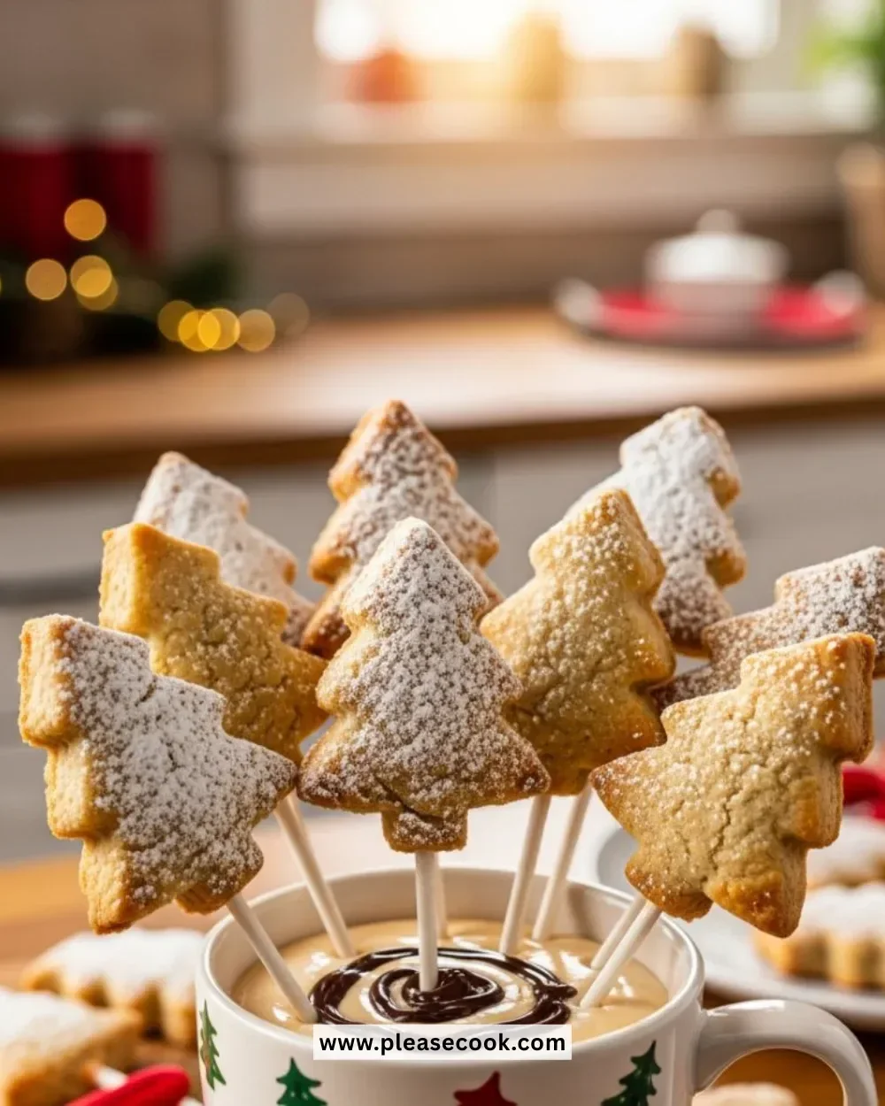 Delicious Cookie Tree Dippers ready for dipping and sharing