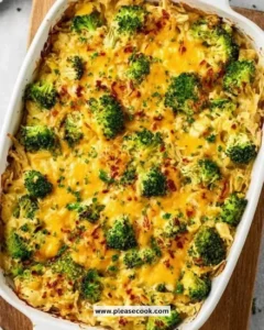 Easy broccoli rice casserole with cheese served in a bowl