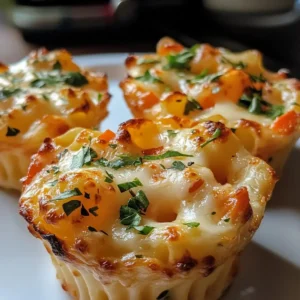 Easy Cheesy Veggie Pasta Cups baked to perfection, ideal for a healthy snack.