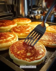 Delicious blueberry pancakes topped with fresh blueberries and syrup