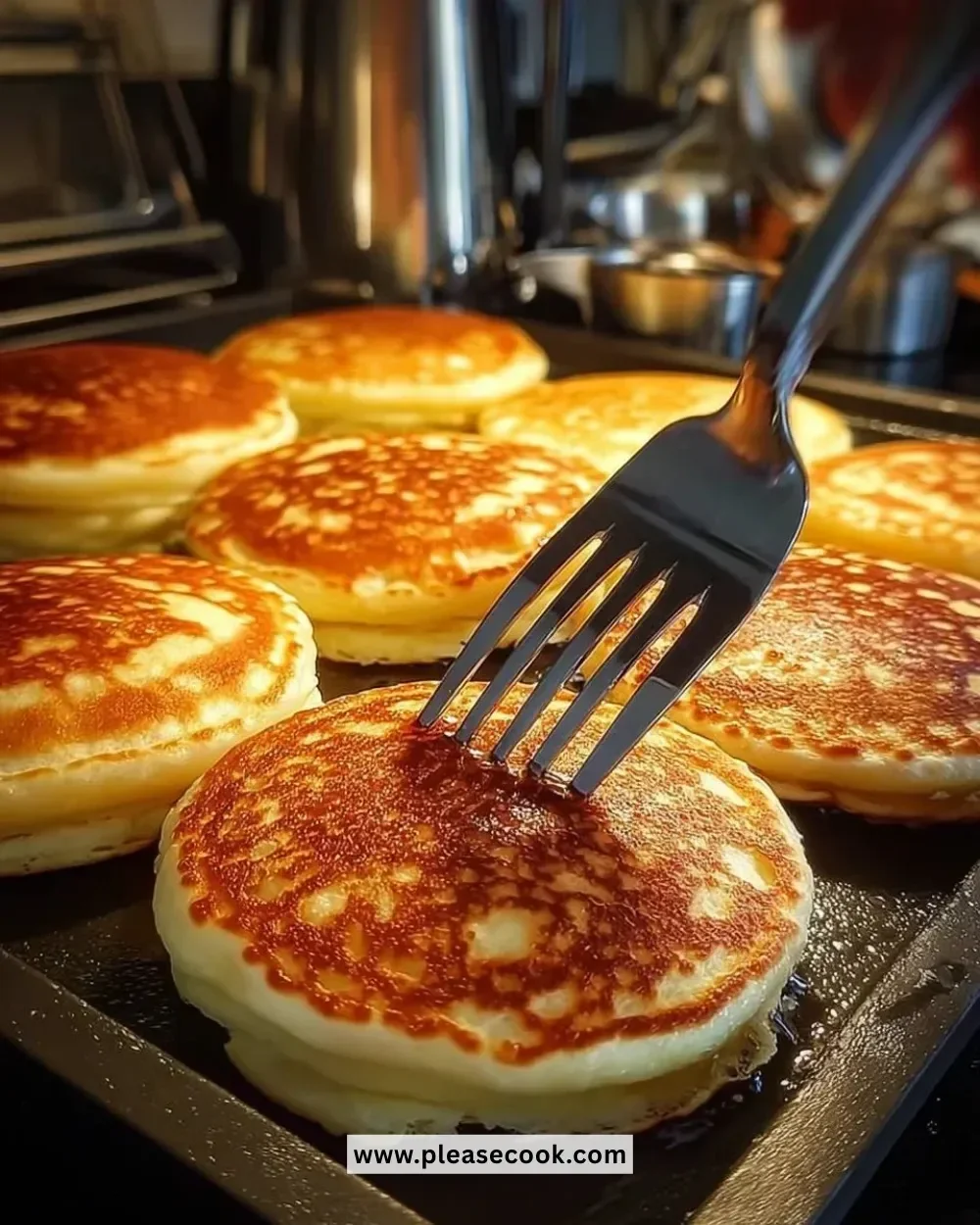 Delicious blueberry pancakes topped with fresh blueberries and syrup