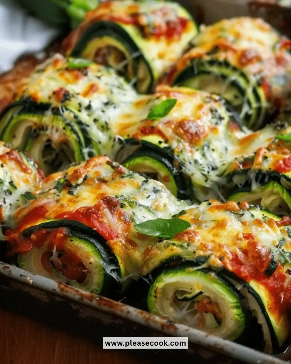 Delicious vegan zucchini rollatini stuffed with plant-based filling