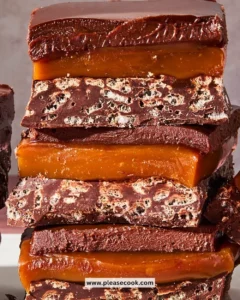 Delicious caramel crunch bars with a crispy texture and rich flavor