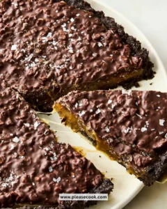 Delicious Caramel Crunch Tart with crispy topping and rich caramel filling