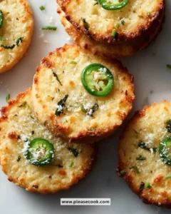 Cheesy jalapeño shortbread cookies with a spicy flavor