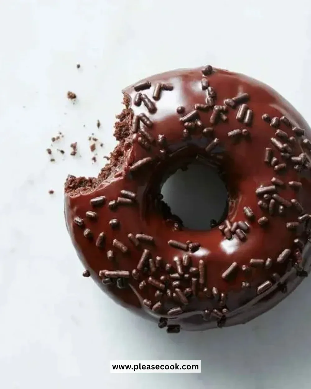 Delicious Chocolate Fudge Cake Doughnuts topped with rich chocolate glaze