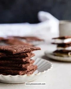 Delicious chocolate graham crackers in a bowl, ideal for snacks and desserts.