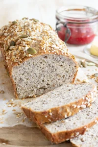 Delicious homemade Cottage Cheese Bread loaf, perfect for breakfast or snacks.