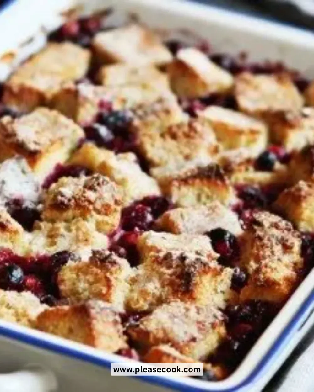 Cranberry-Rosemary Breakfast Pudding delicious serving in a bowl