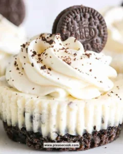 Delicious Mini Oreo Cheesecake Bites displayed on a plate