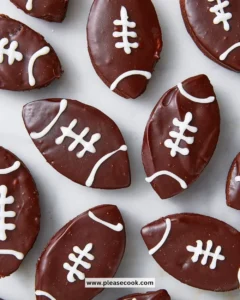 Delicious Football Brownies decorated for game day celebrations