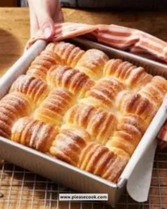 Frangipane and fruit-filled wool rolls served on a plate