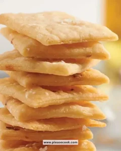 Delicious Garlic Chickpea Crackers served on a plate