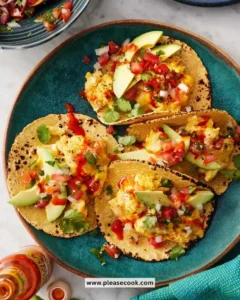 Healthy breakfast tacos filled with fresh ingredients and bursting with flavor