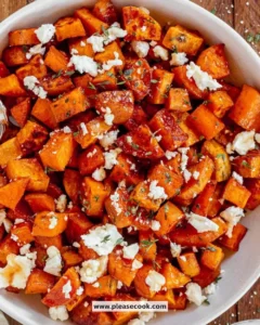 Delicious honey roasted sweet potatoes ready to serve