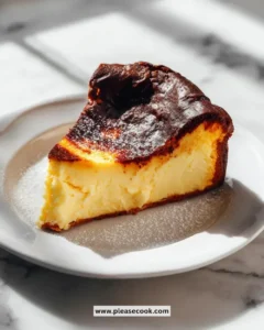 Indulgent Burnt Basque Cheesecake with a rich, creamy texture and burnt top
